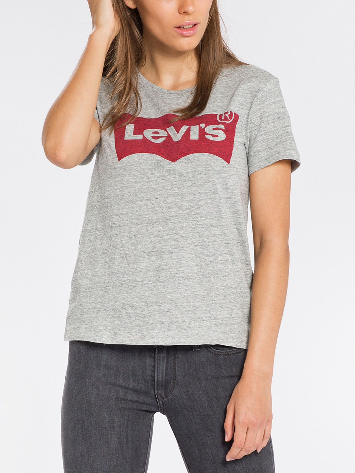 Levi’s® camiseta logo manga corta mujer 17369-0263 gris