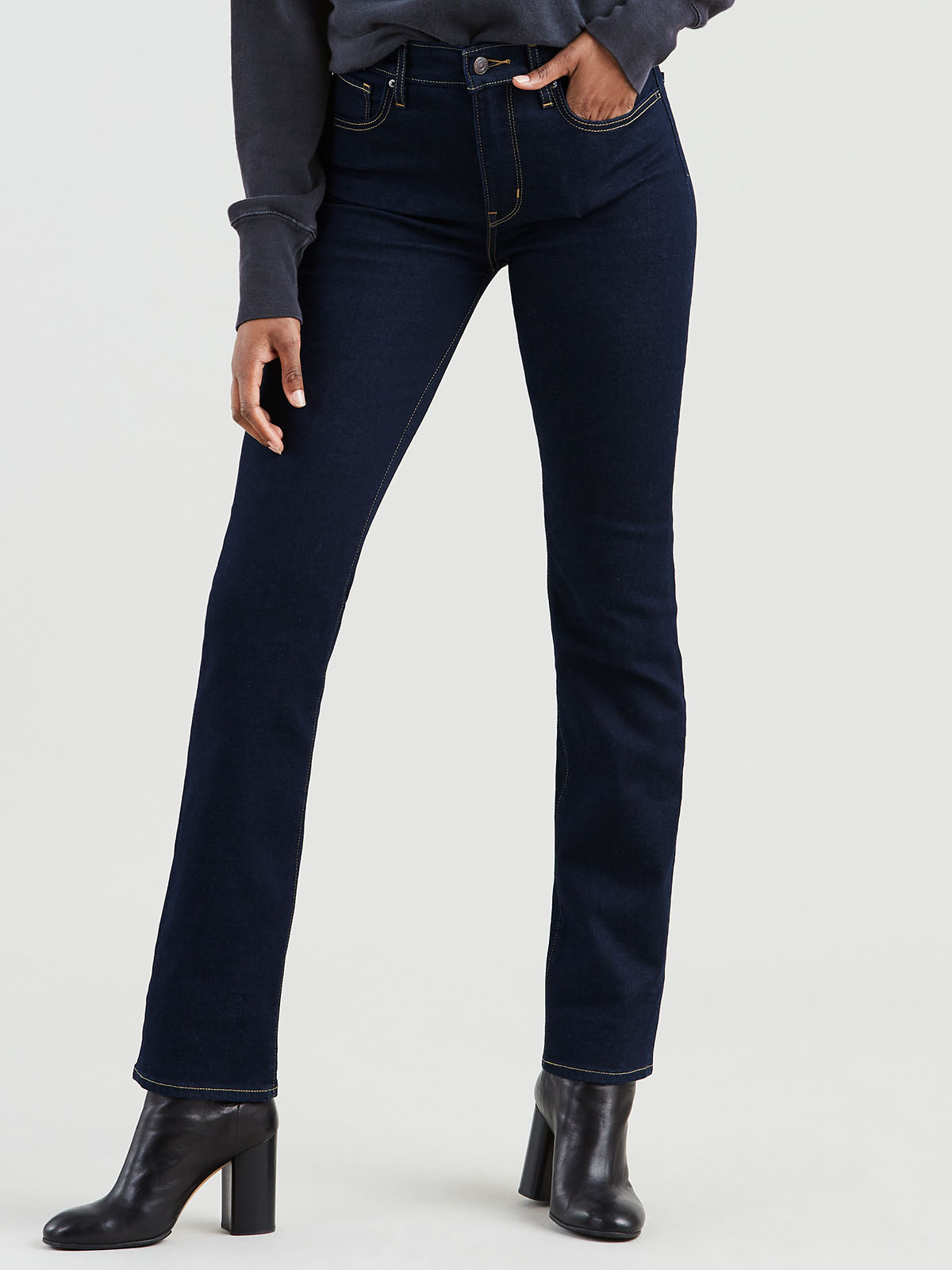 Levi's® 724™ high rise straight pantalones vaqueros de mujer 18883-0015 azul oscuro