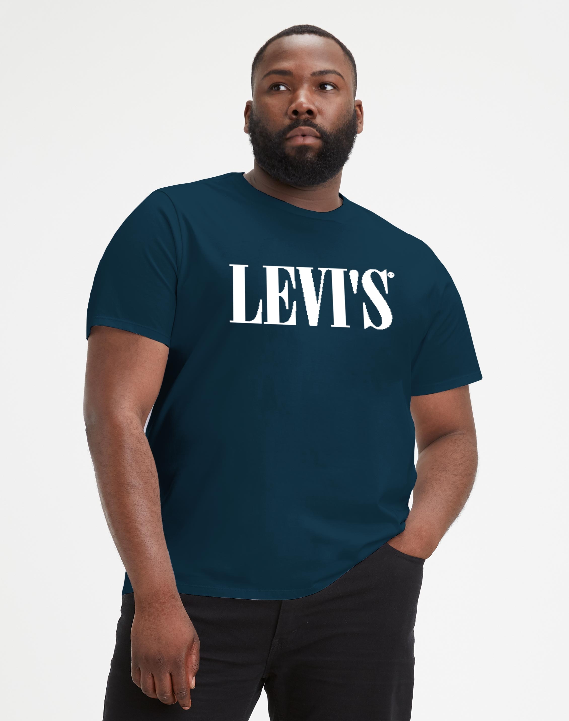 Levi’s® camiseta de hombre 56760-0014 azul marino - tallas extra
