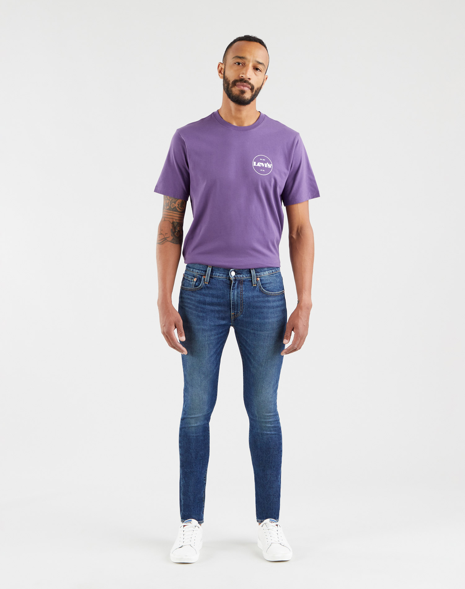 Levi's® Skinny taper™ pantalones vaqueros de hombre 84558-0048 lavado a la piedra