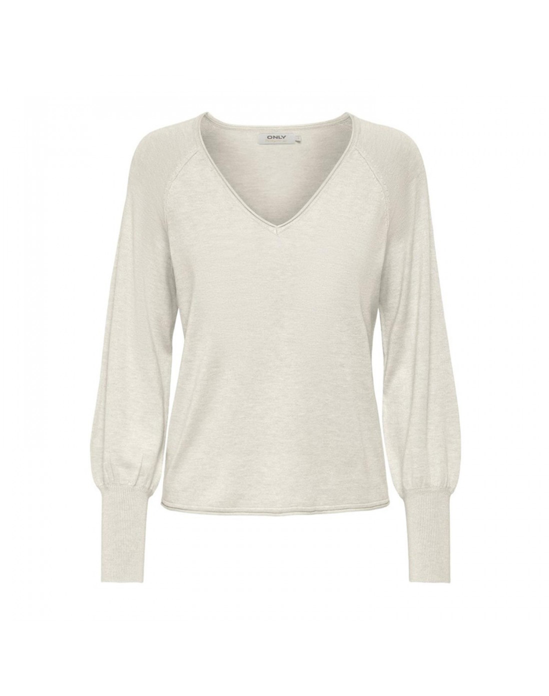 Only jersey de mujer Mila 15280078 blanco roto