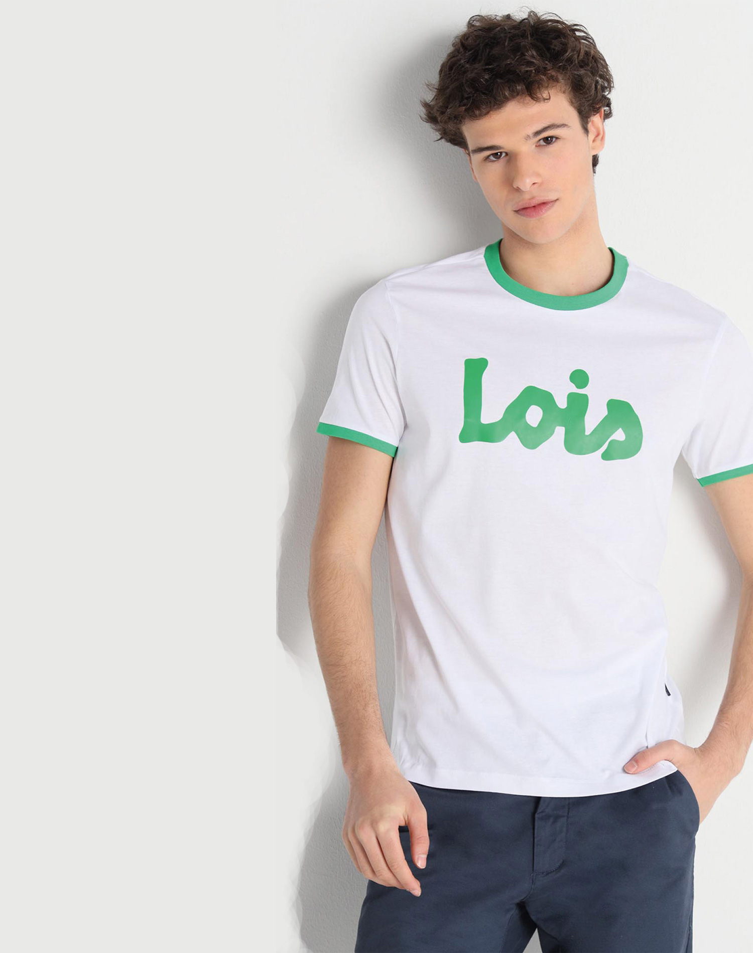 Lois camiseta de hombre de m/c 15685/400 blanca
