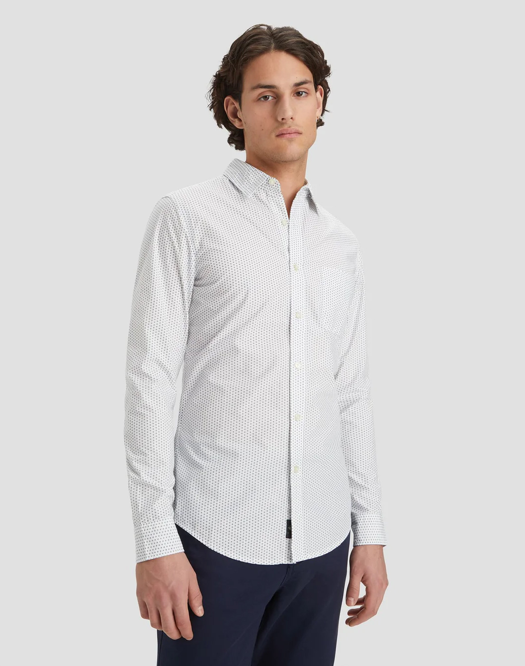 Dockers camisa de hombre de popelín de m/l A1114-0121 blanca