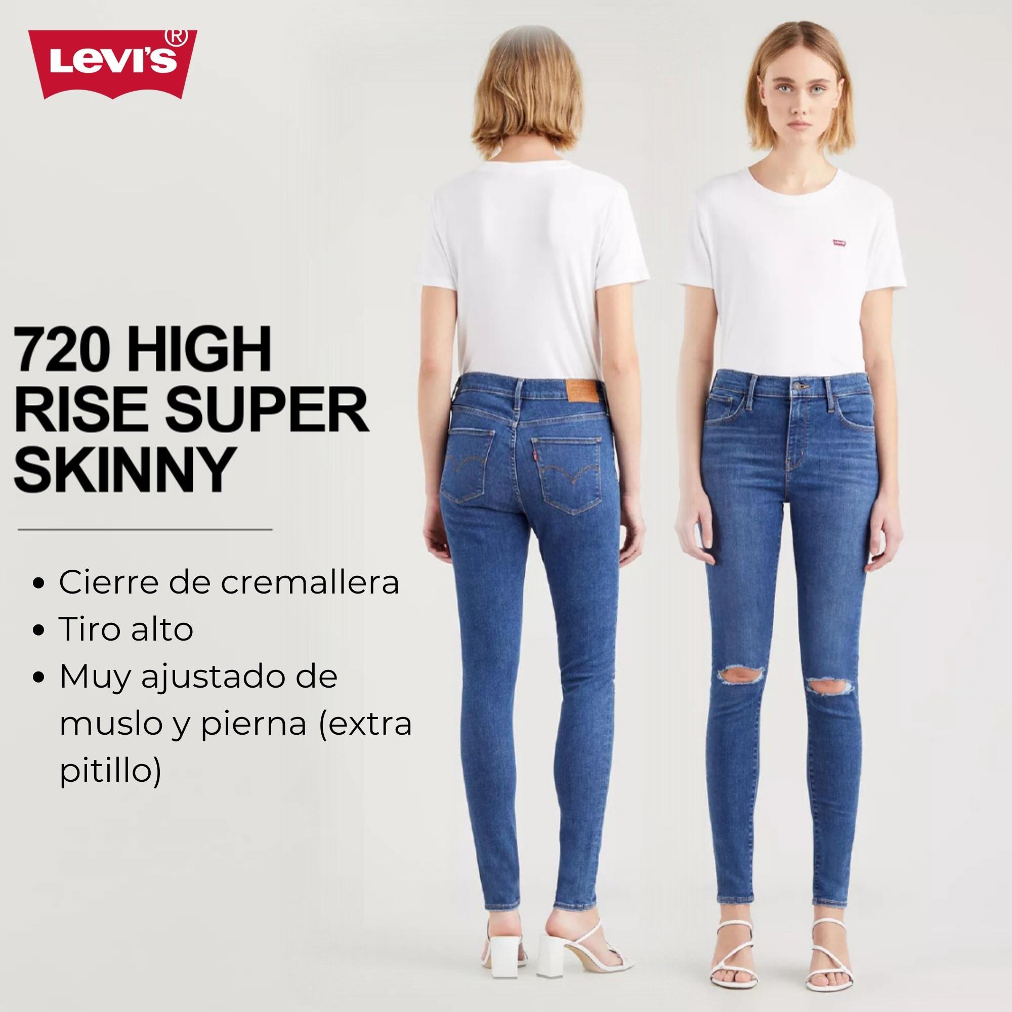 Jean mujer Levis 720 skinny tiro alto LEVIS