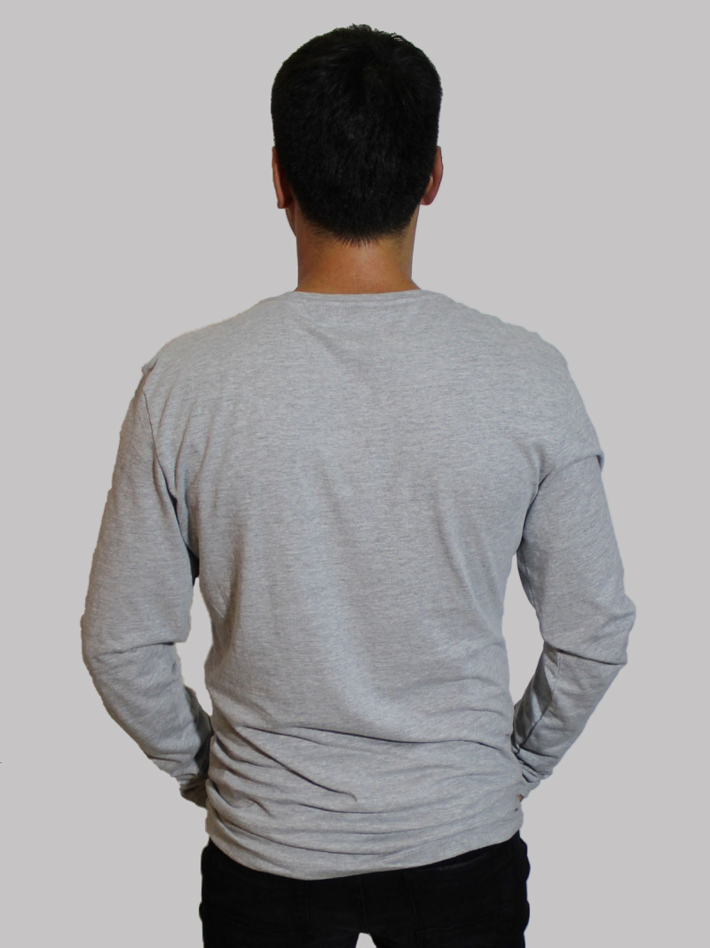 Samarreta d'home de màniga llarga, model Blend 20707807/70813, de color gris vigoré - 2 - La Casa Dels Pantalons