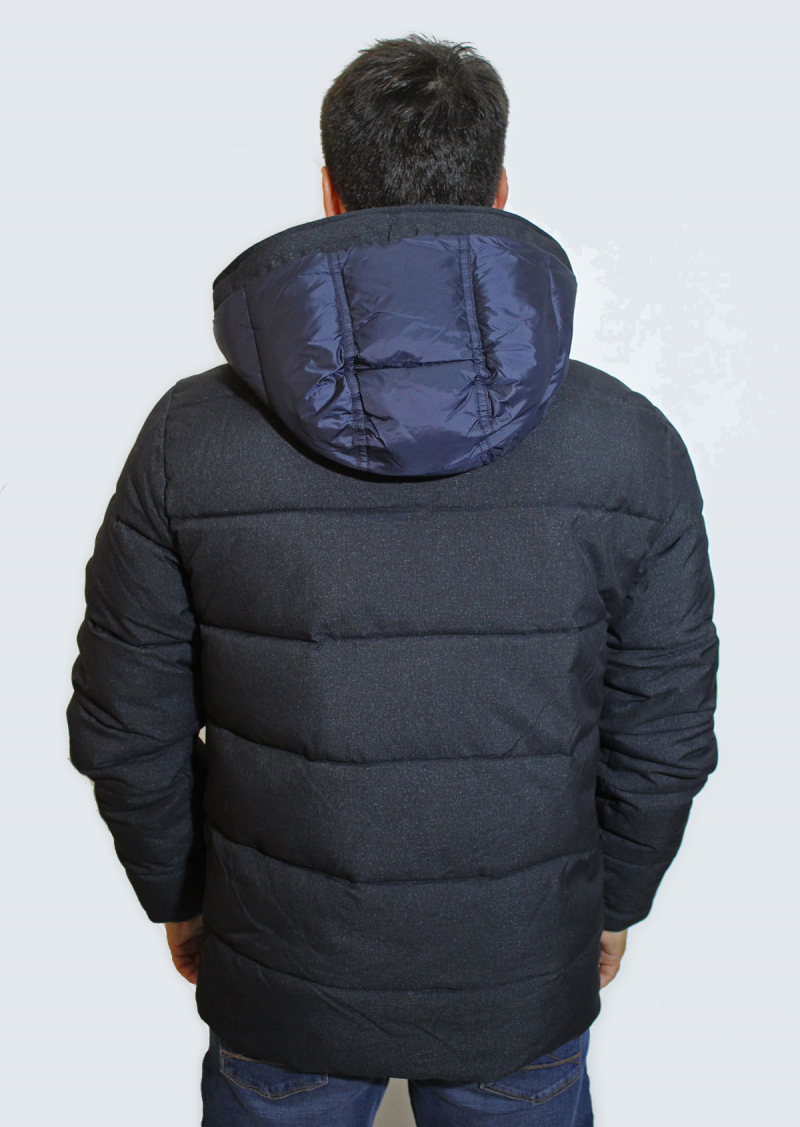 Abrigo con capucha de hombre Blend, modelo 20709450/74645, de color azul marino - 3 - La Casa Dels Pantalons