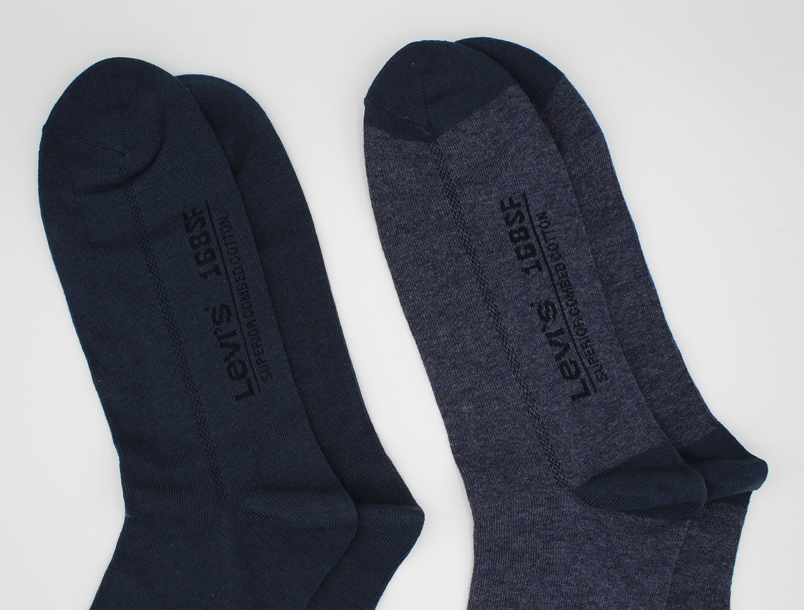 Pack de 2 pares de calcetines Levi's 963016001/825 de color azul oscuro - 3 - La Casa Dels Pantalons