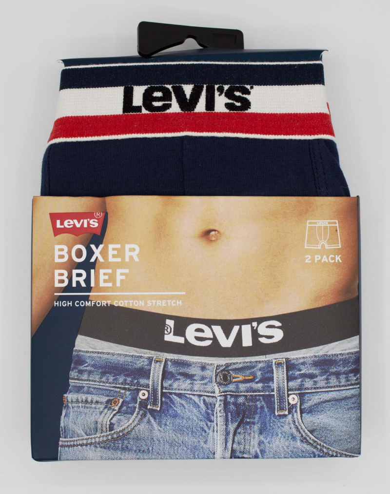 Pack combinat de 2 bòxers Levi's, model 905005001/198, gris vigoré i blau marí - 3 - La Casa Dels Pantalons