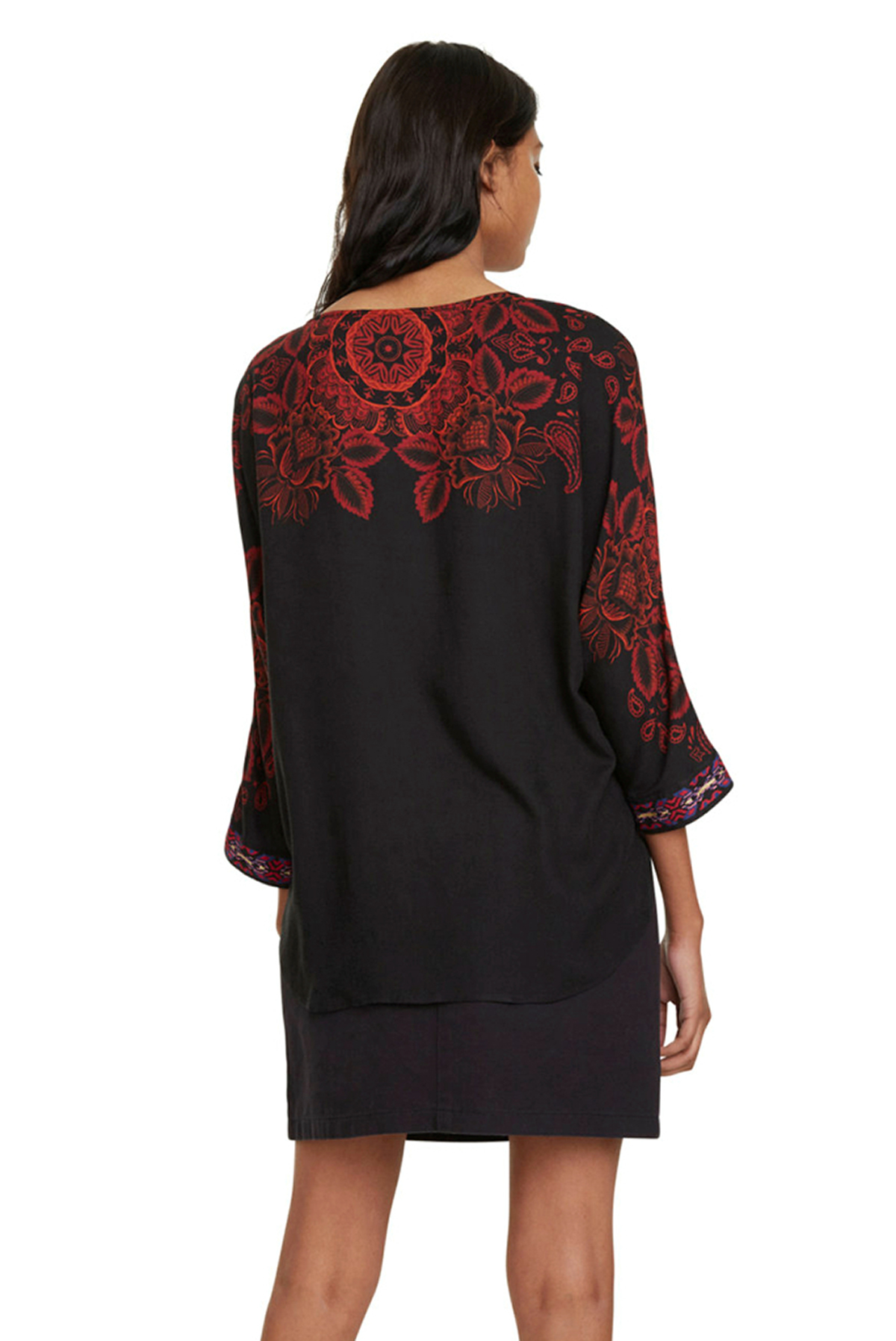 Brusa de dona Desigual 19WWBW28/2000 color negre - 2 - La Casa Dels Pantalons