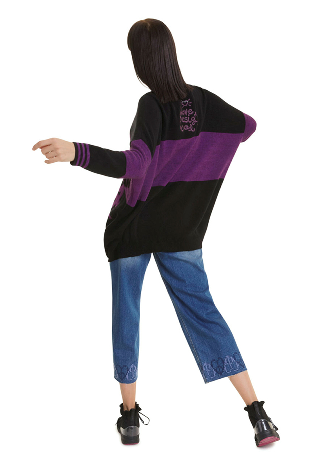 Jersei de dona Desigual 19WWJF12/2000 color negre - 2 - La Casa Dels Pantalons