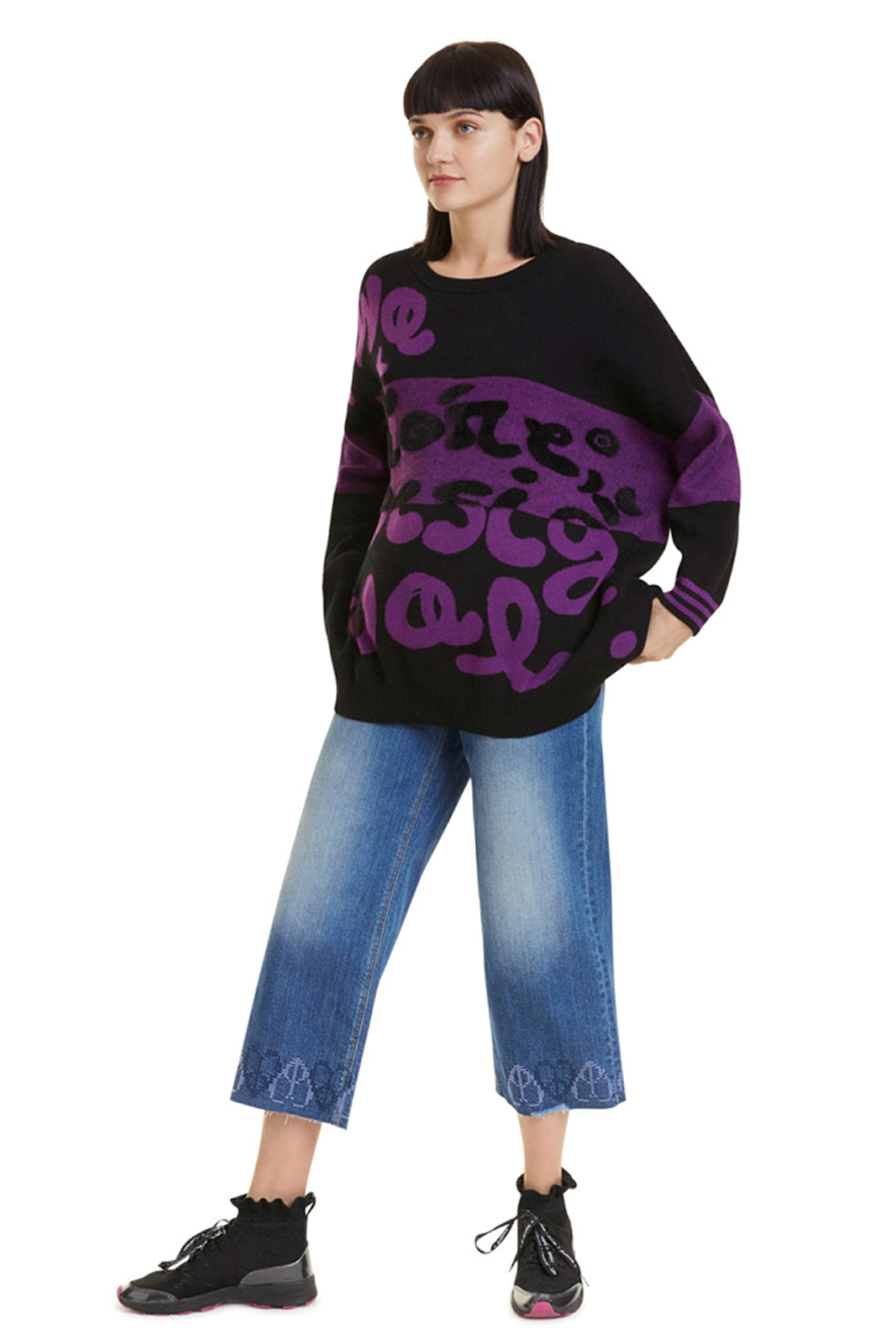 Jersei de dona Desigual 19WWJF12/2000 color negre - 3 - La Casa Dels Pantalons