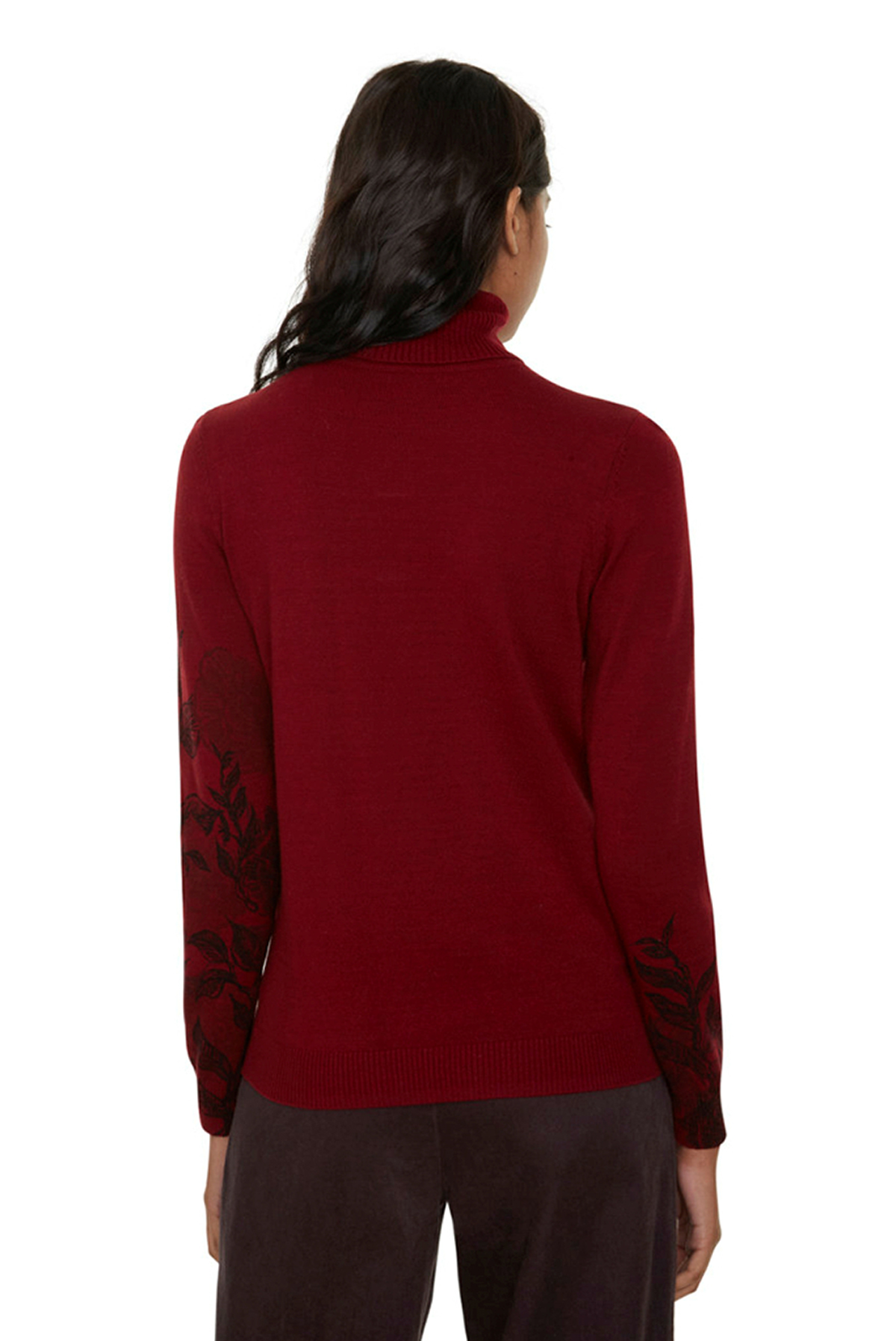 Jersey de mujer Desigual 19WWJF91/3215 color granate - 3 - La Casa Dels Pantalons