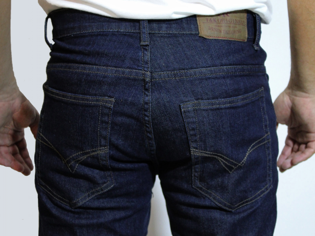 Pantalons texans d'home Takhiro 21120/72, bàsic, recte, color texà fosc - 2 - La Casa Dels Pantalons