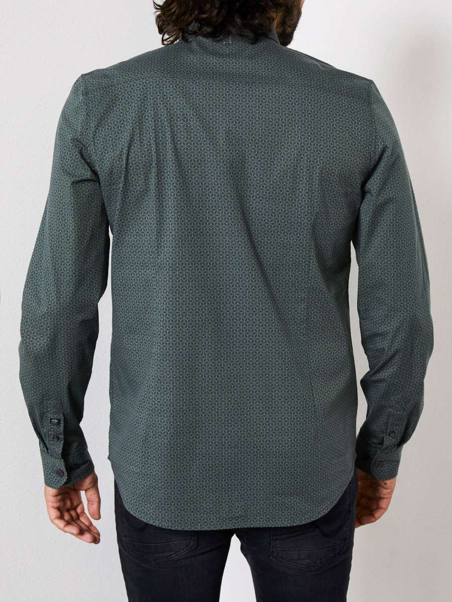 Petrol camisa de hombre SIL410/6120 color verde caqui - 3 - La Casa Dels Pantalons