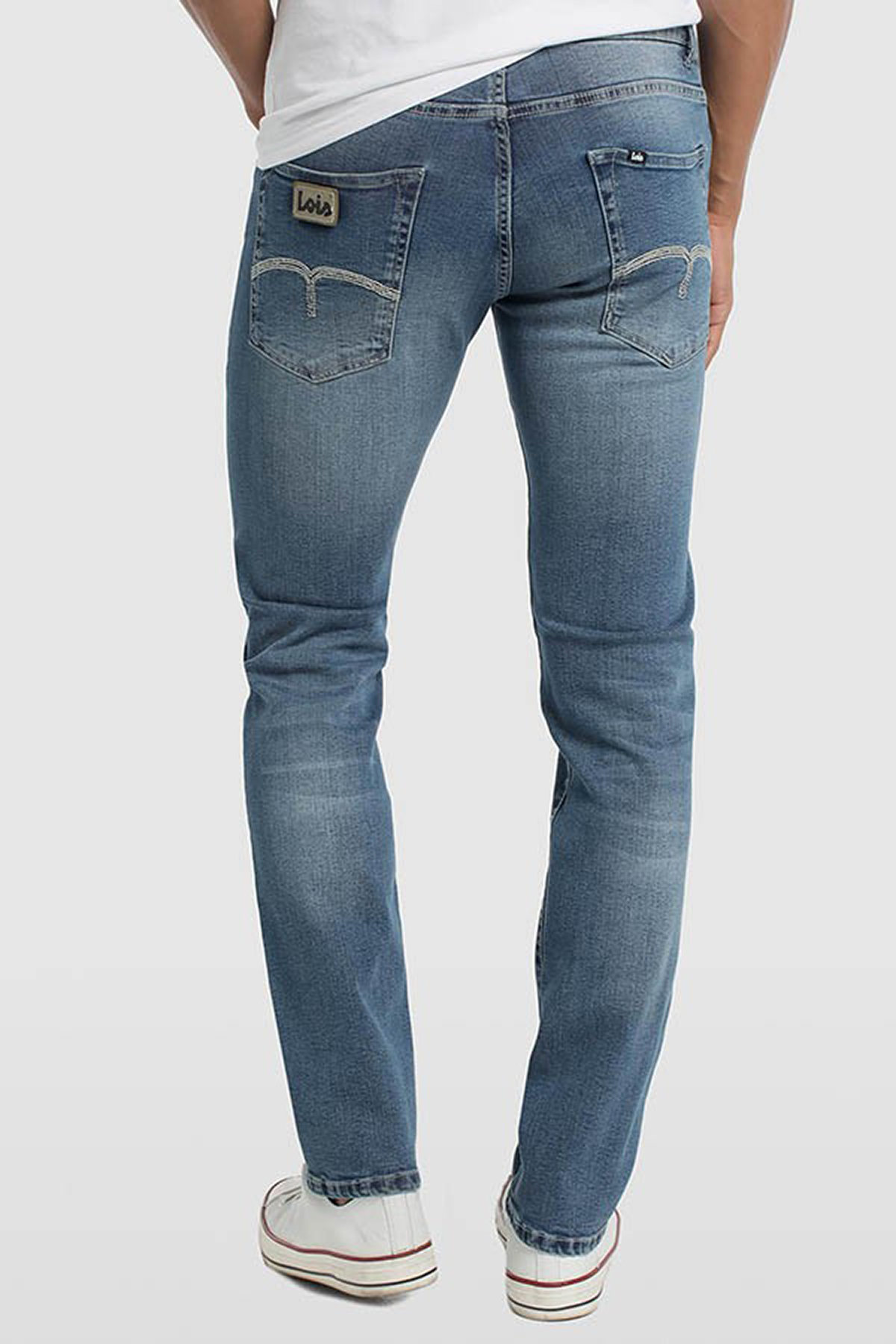 Vaquero de hombre Lois Marvin Comfort Slim 11147/952 color tejano lavado a la piedra - 3 - La Casa Dels Pantalons
