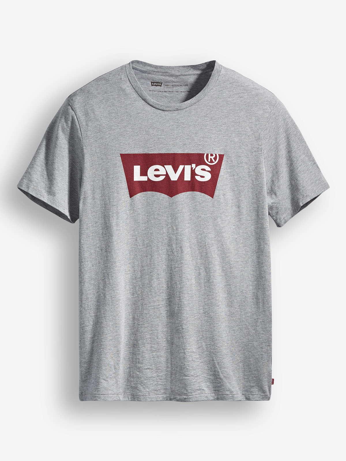 Samarreta de màniga curta d'home Levi's, model 17783-0138, de color gris i batwing logo vermell - 3 - La Casa Dels Pantalons