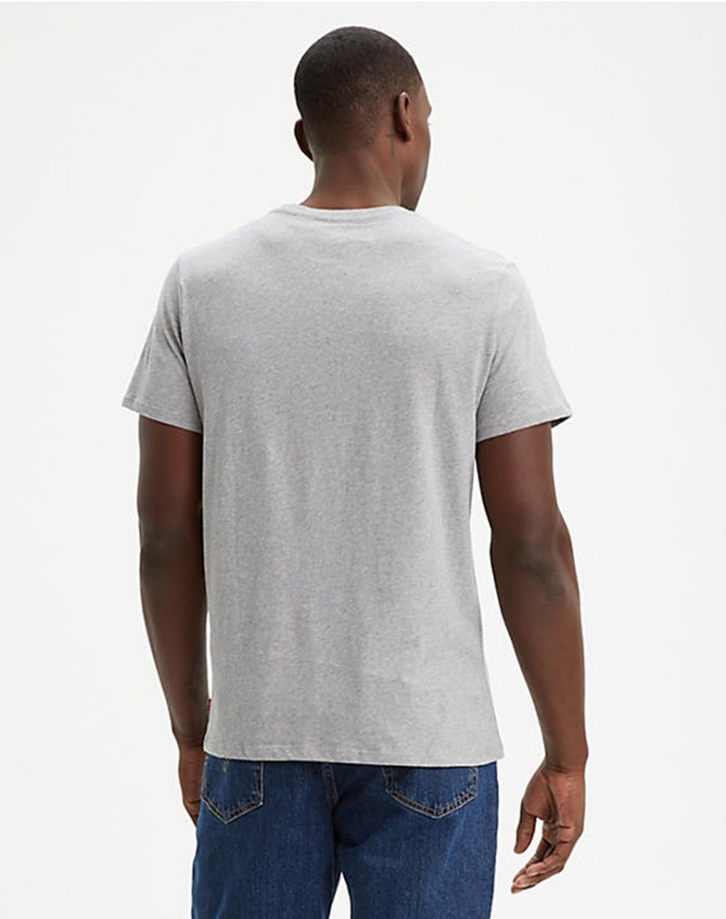 Samarreta de màniga curta d'home Levi's, model 39636-0002, de color gris i sportswear logo - 3 - La Casa Dels Pantalons