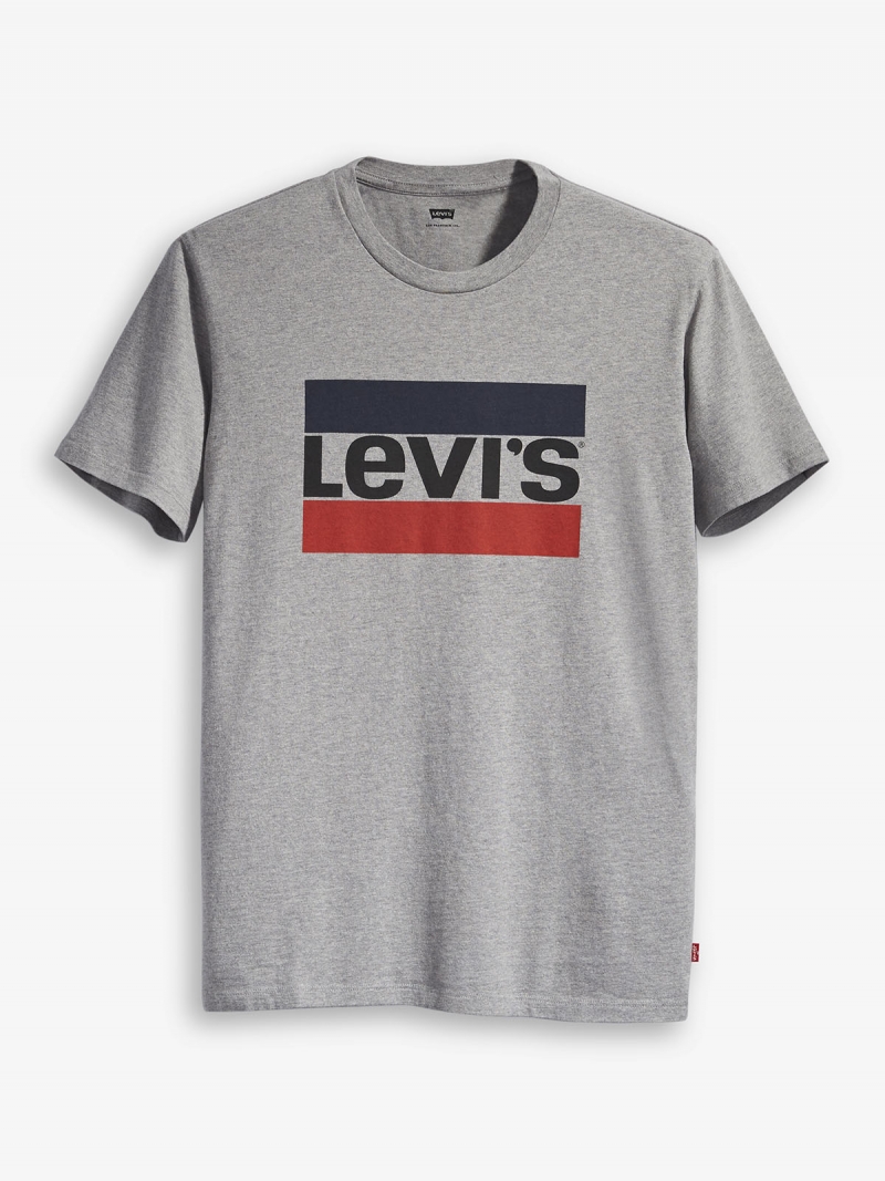 Samarreta de màniga curta d'home Levi's, model 39636-0002, de color gris i sportswear logo - 2 - La Casa Dels Pantalons
