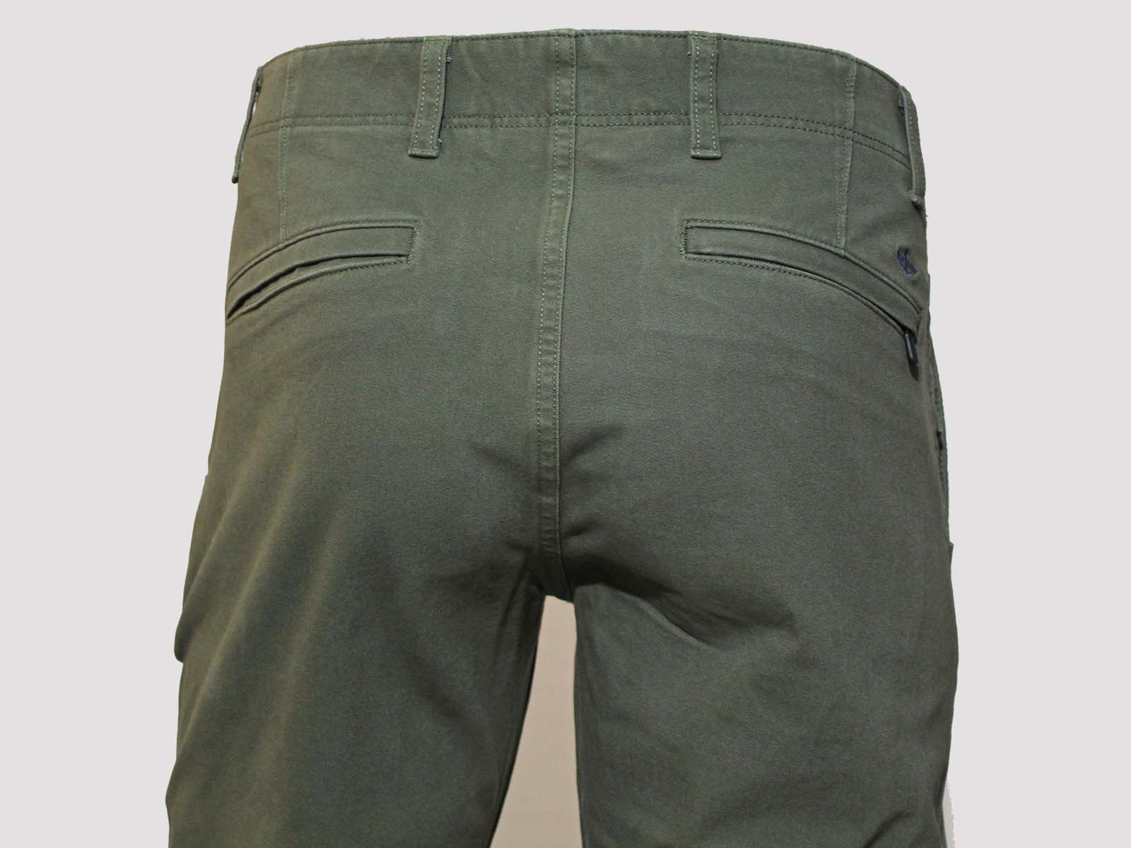 Pantalons d'home Dockers Alpha Khaki 360 slim (recte estret) 39900-0001 color verd caqui - 3 - La Casa Dels Pantalons
