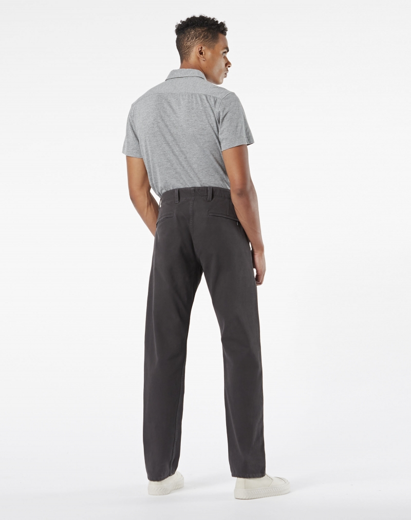 Pantalones de hombre Dockers Alpha Khaki 360 slim (recto estrecho) 39900-0005 color gris oscuro - 3 - La Casa Dels Pantalons