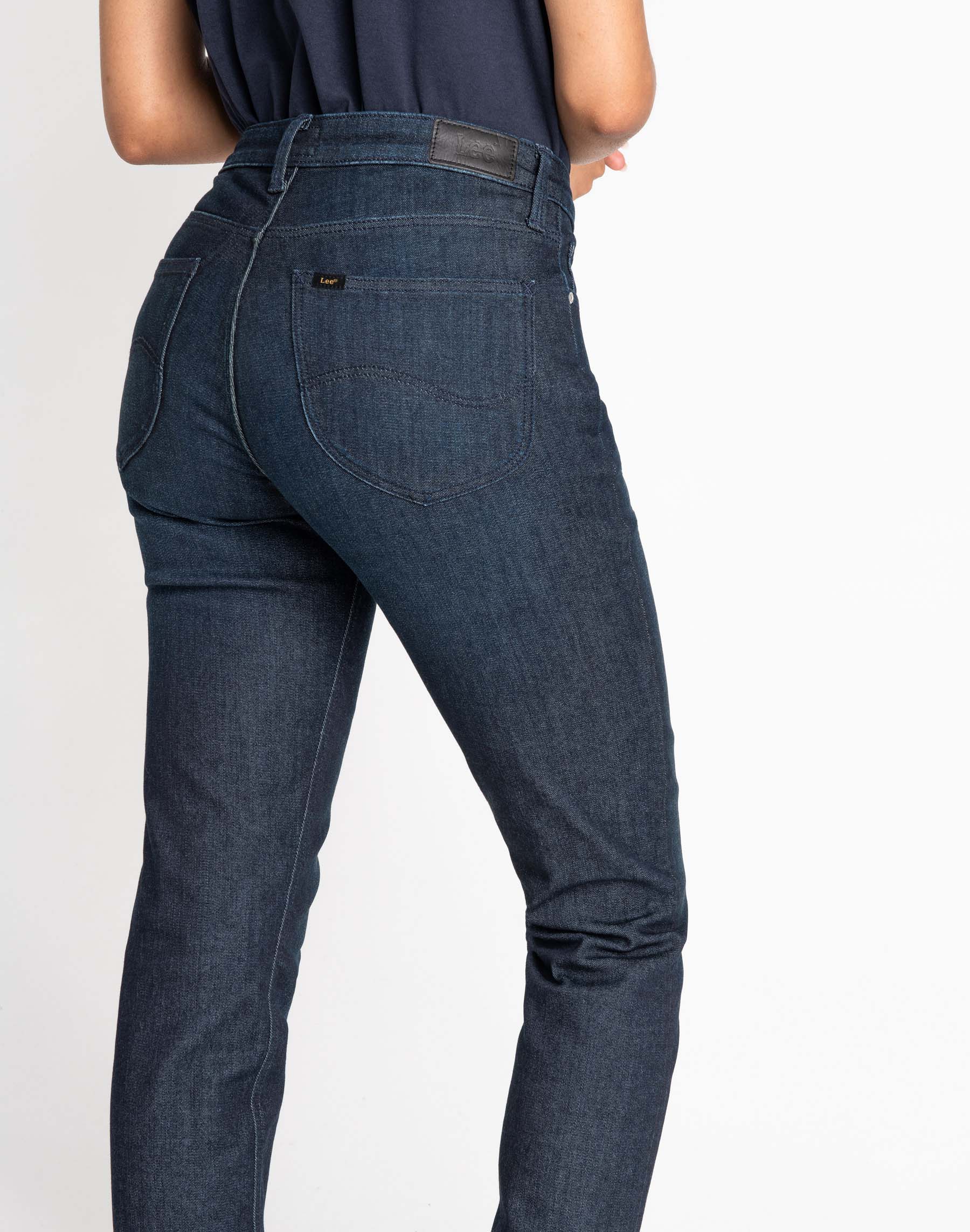 Pantalones vaqueros de mujer Lee Elly slim color azul tejano oscuro - 3 - La Casa Dels Pantalons