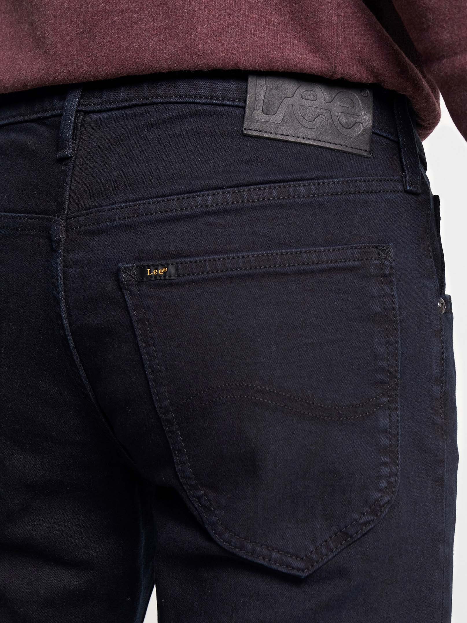 Pantalons texans d'home Lee Daren zip regular (recte) L707DHGQ color texà blau negre - 3 - La Casa Dels Pantalons