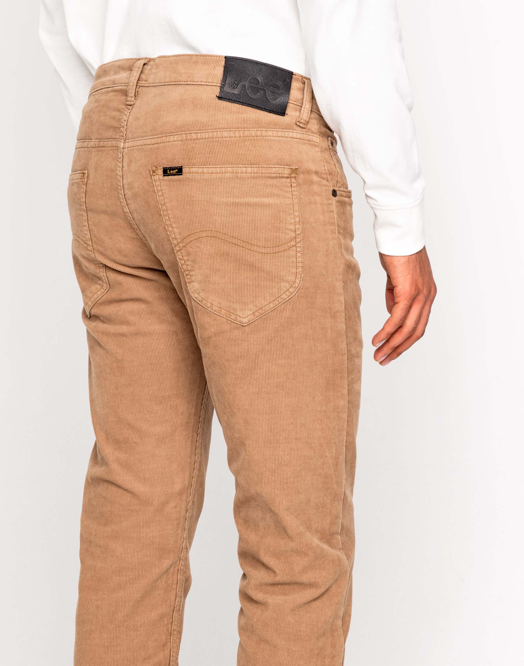 Pantalons texans de pana d'home Lee daren zip regular (recte) L707WJ30 color beige - 3 - La Casa Dels Pantalons