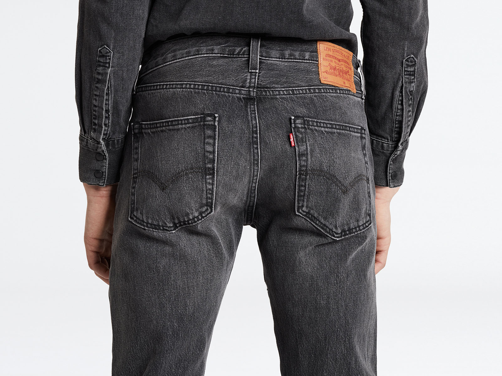 Pantalones vaqueros de hombre Levi's 501 slim tapered, 28894-0169, de color tejano gris - 3 - La Casa Dels Pantalons