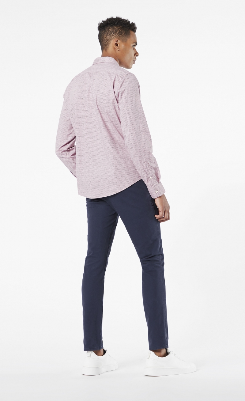 Camisa d'home Dockers 69684-0116 de màniga llarga i estampat rosat - 3 - La Casa Dels Pantalons
