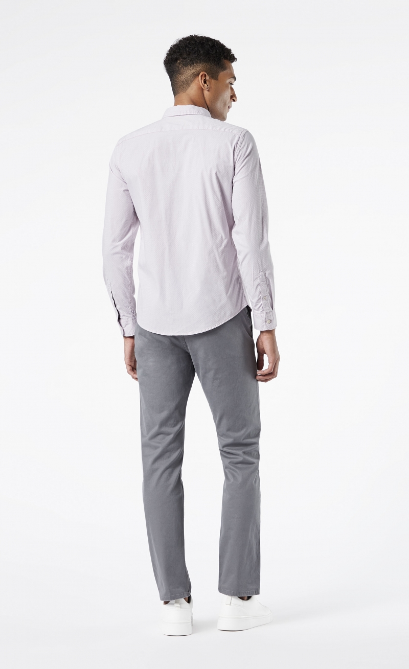 Camisa d'home Dockers 69684-0123 de màniga llarga i color rosat - 3 - La Casa Dels Pantalons