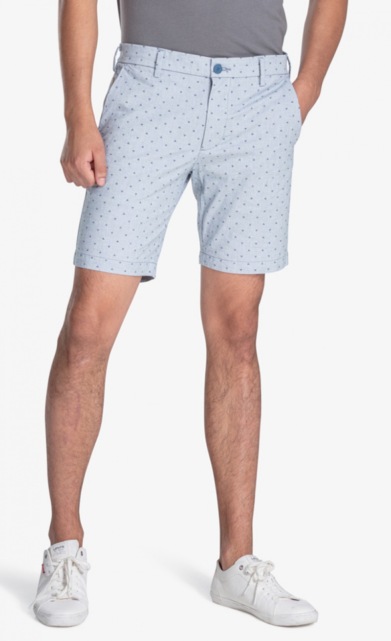Bermuda tipo 'chino' de hombre 85862-0014 con un estampado de color azul - 3 - La Casa Dels Pantalons