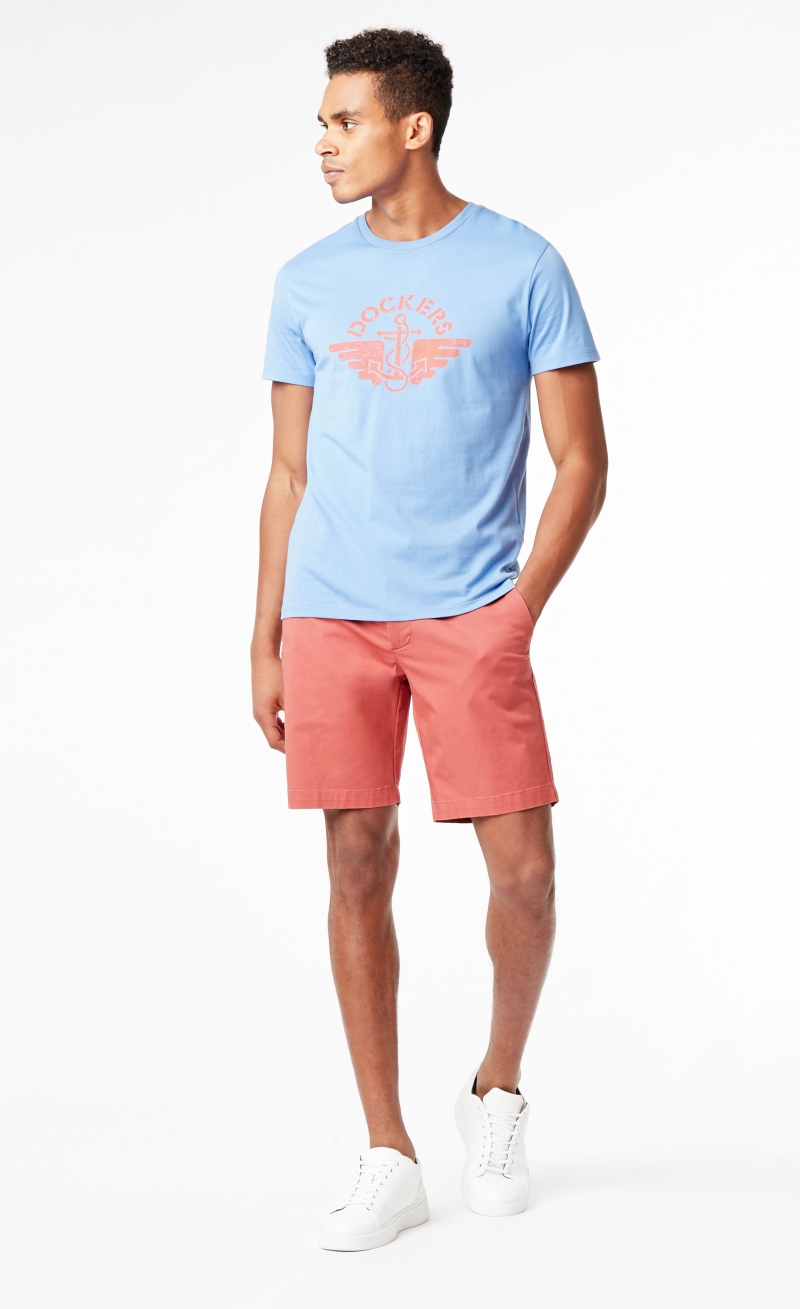 Bermuda tipus 'chino' d'home 85862-0003 de color vermell - 2 - La Casa Dels Pantalons