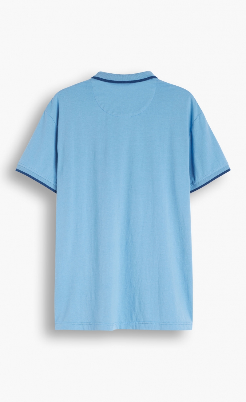 Polo d'home Dockers 85950-0004 de màniga curta i color blau - 2 - La Casa Dels Pantalons