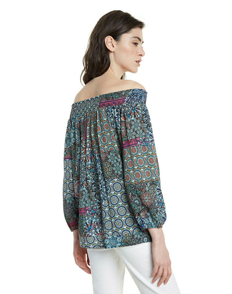 Brusa de dona de màniga llarga Desigual, model Maritsa 20SWBW65, estampada - 2 - La Casa Dels Pantalons