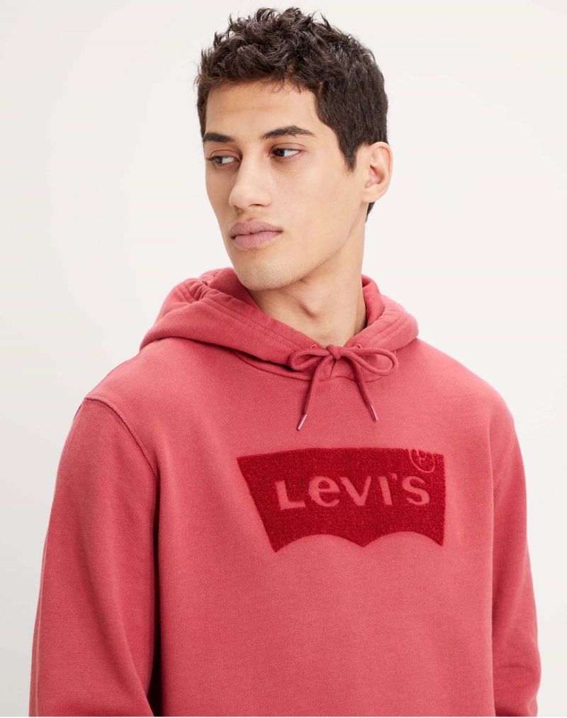 Dessuadora d'home amb caputxa Levi's, model 19491-0107, de color vermell - 2 - La Casa Dels Pantalons