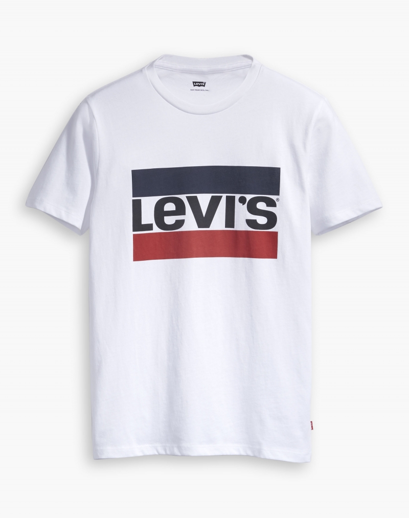 Camiseta de manga corta de hombre Levi's, modelo 39636-0000, de color blanco y sportswear logo - 3 - La Casa Dels Pantalons