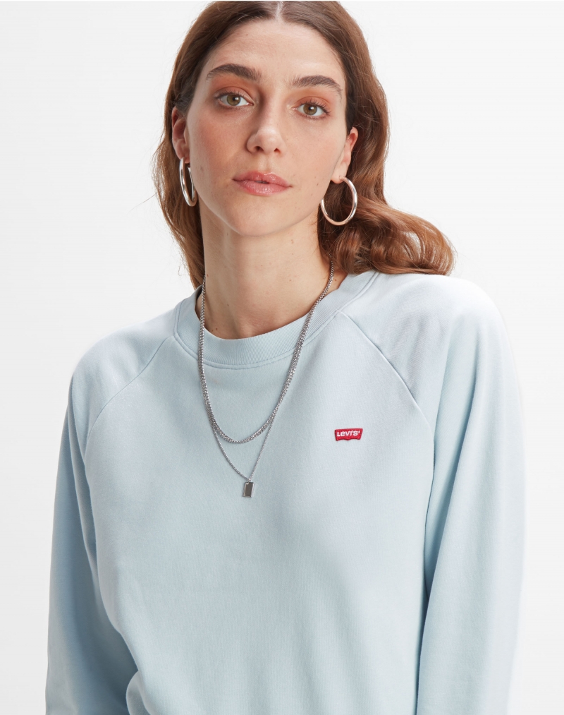 Sudadera de mujer de cuello redondo, modelo 85626-0001, de color azul - 3 - La Casa Dels Pantalons