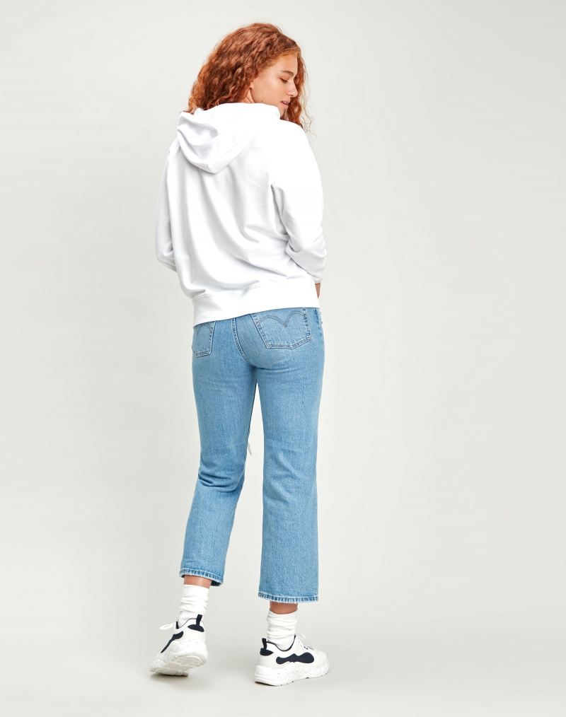 Sudadera de mujer con capucha Levi s, modelo 35946-0120, de color blanco - 3 - La Casa Dels Pantalons