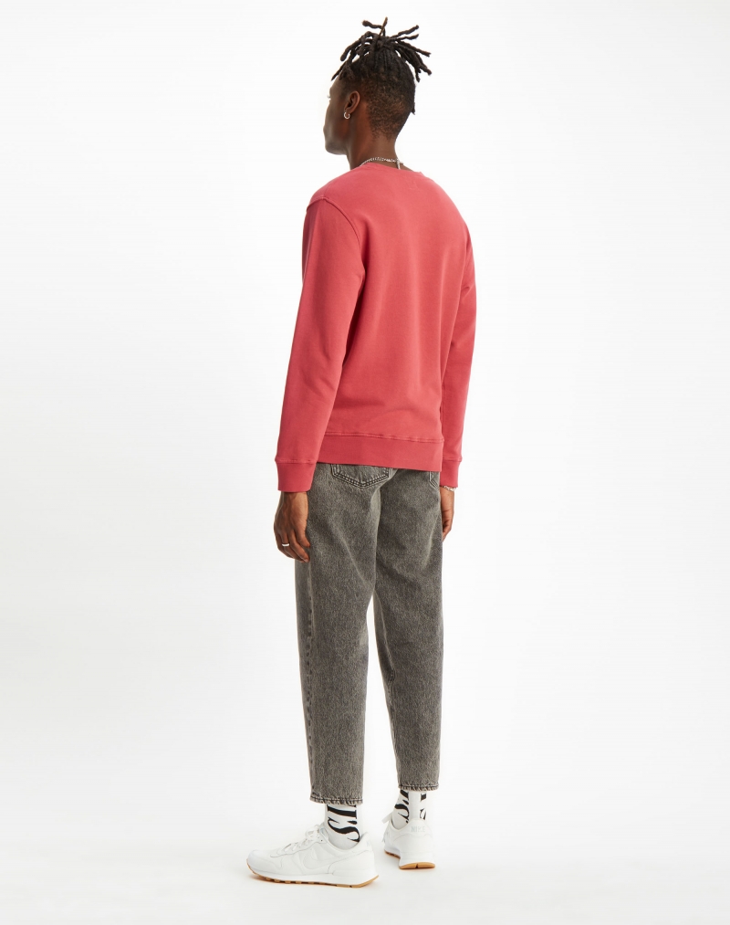 Sudadera de hombre de cuello redondo Levi's, modelo 85648-0003, de color rojo - 3 - La Casa Dels Pantalons