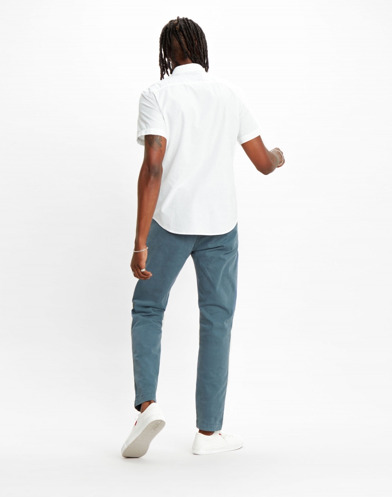Camisa d'home de màniga curta, Levi's model 86623-0000, de popelín color blanc - 3 - La Casa Dels Pantalons