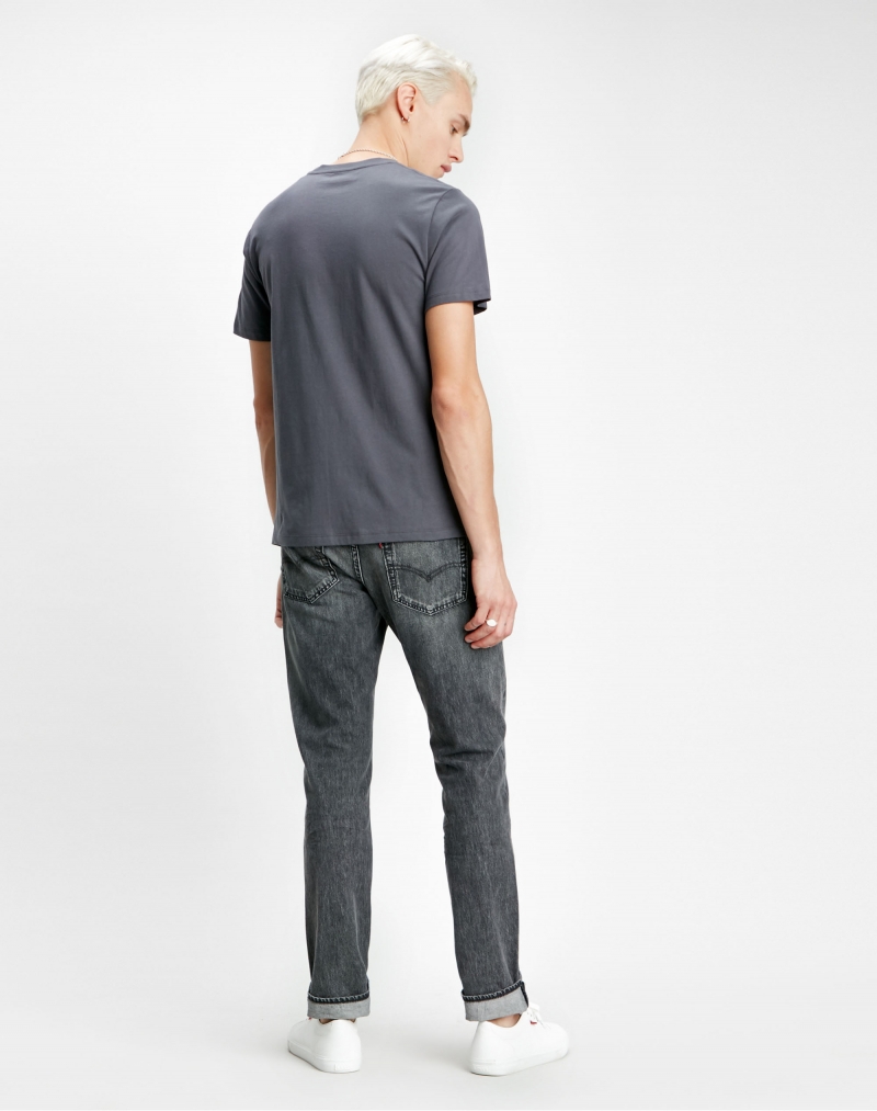 Samarreta màniga curta d'home Levi's, model 22489-0248, de color gris i batwing logo - 2 - La Casa Dels Pantalons