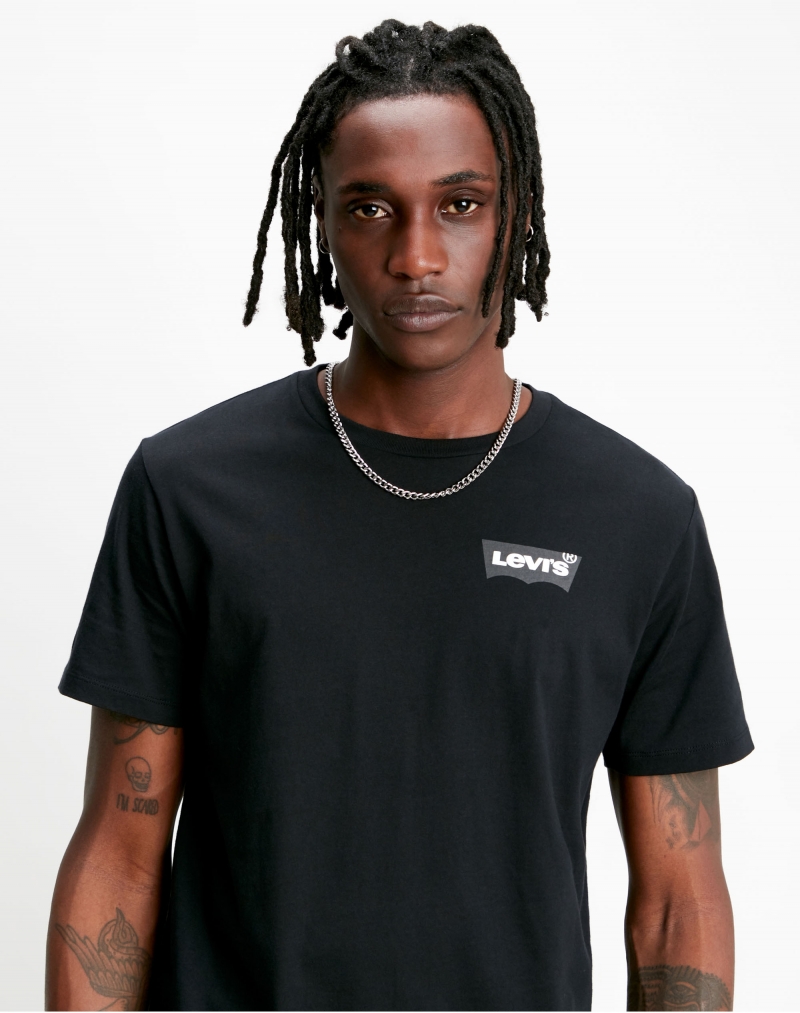 Levi's samarreta de màniga curta d'home Levi's, model 22489-0260, de color negre i batwing logo - 3 - La Casa Dels Pantalons