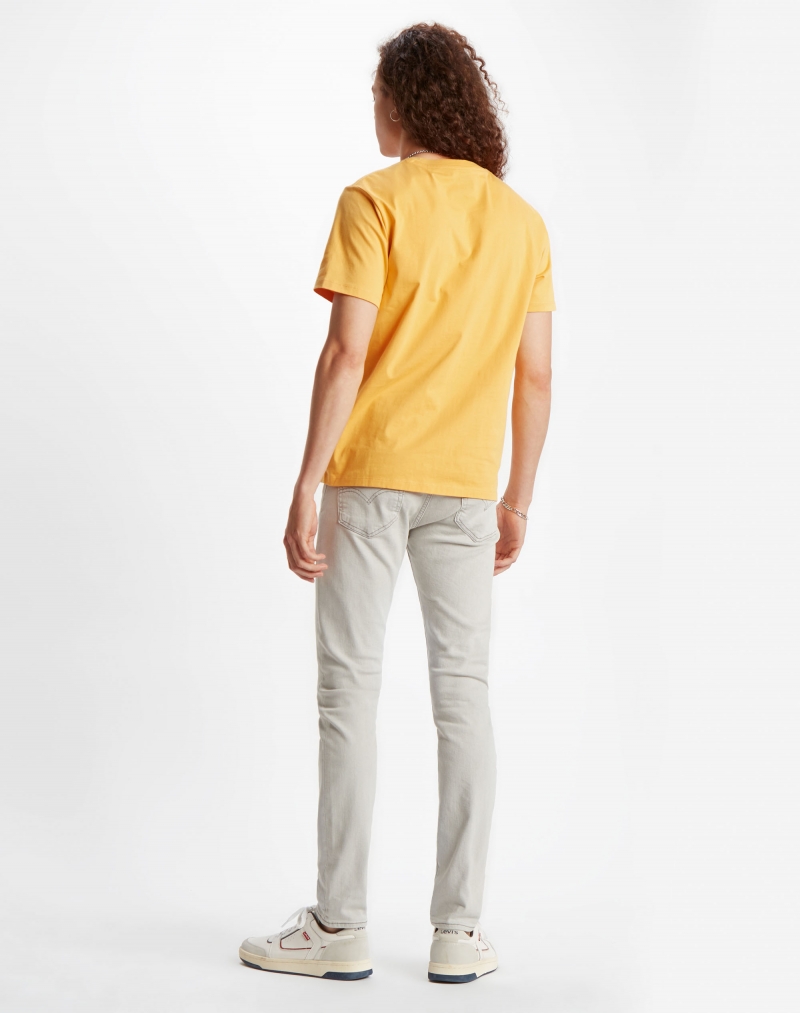 Camiseta de manga corta de hombre Levi's, modelo 22489-0261, de color mostaza y batwing logo - 3 - La Casa Dels Pantalons