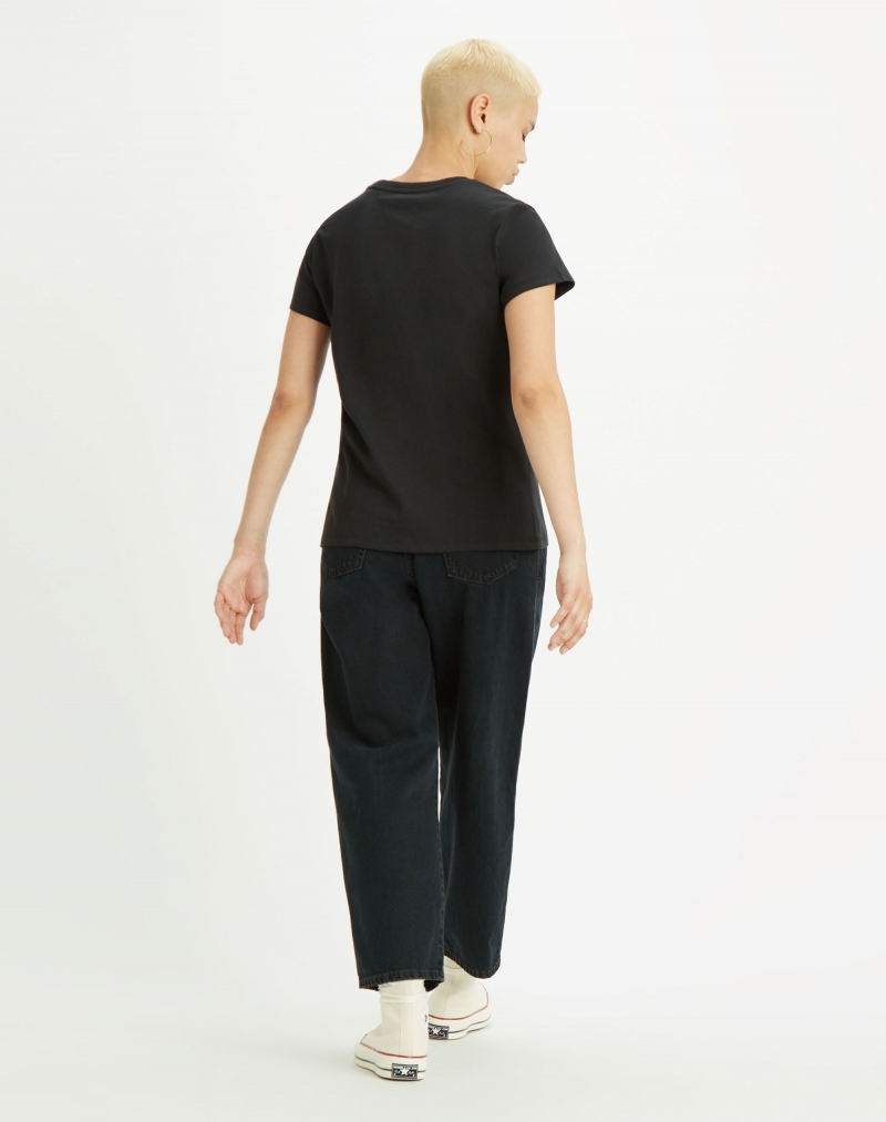 Samarreta de màniga curta de dona Levi's, model 17369-0959, de color negre i logo - 3 - La Casa Dels Pantalons