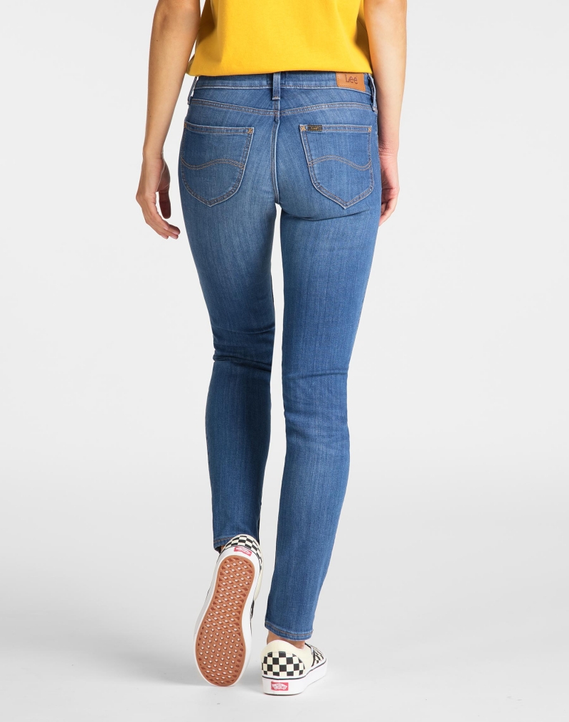 Pantalones vaqueros de mujer Lee Scarlett skinny L526PFYO de tejano lavado a la piedra - 3 - La Casa Dels Pantalons