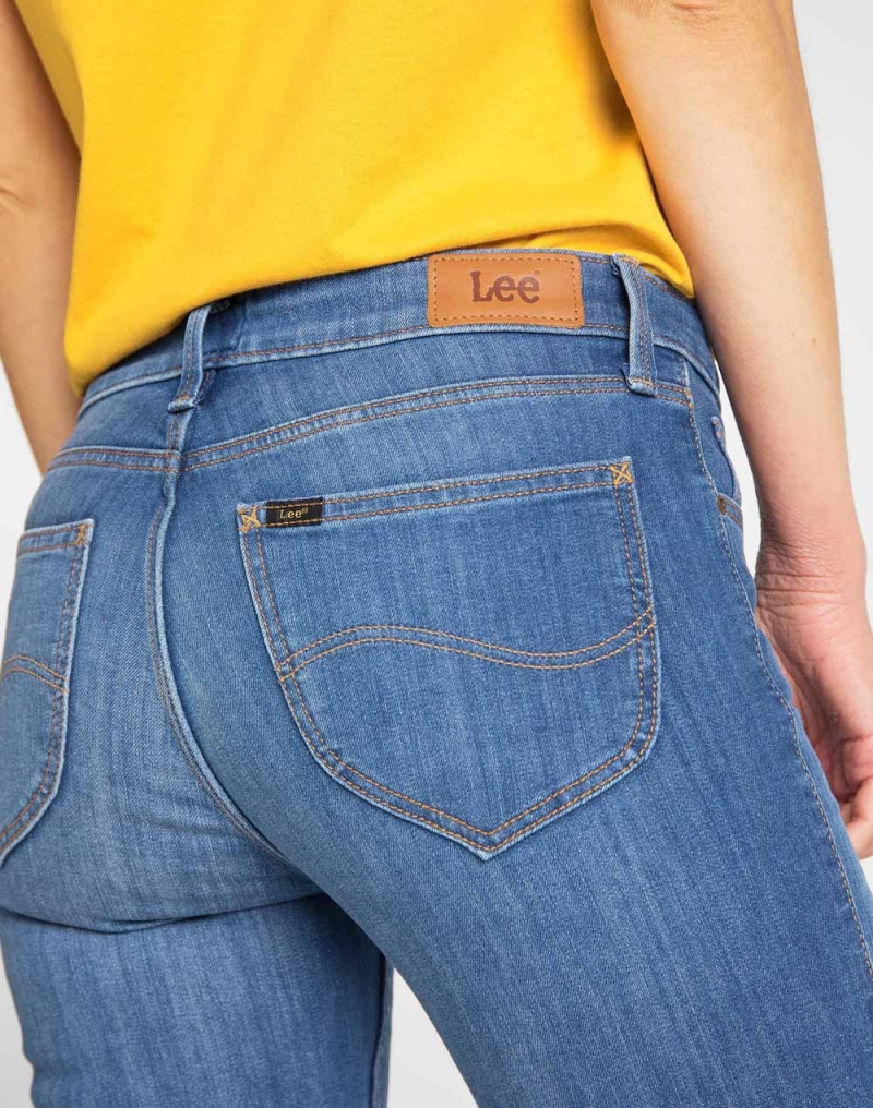 Pantalones vaqueros de mujer Lee Scarlett skinny L526PFYO de tejano lavado a la piedra - 2 - La Casa Dels Pantalons