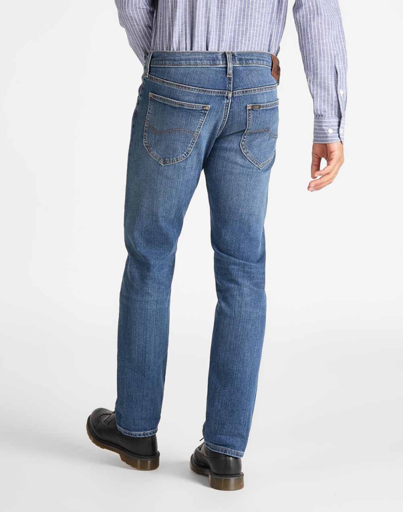 Pantalones vaqueros de hombre Lee Daren zip regular L707DXSX color tejano lavado a la piedra - 3 - La Casa Dels Pantalons