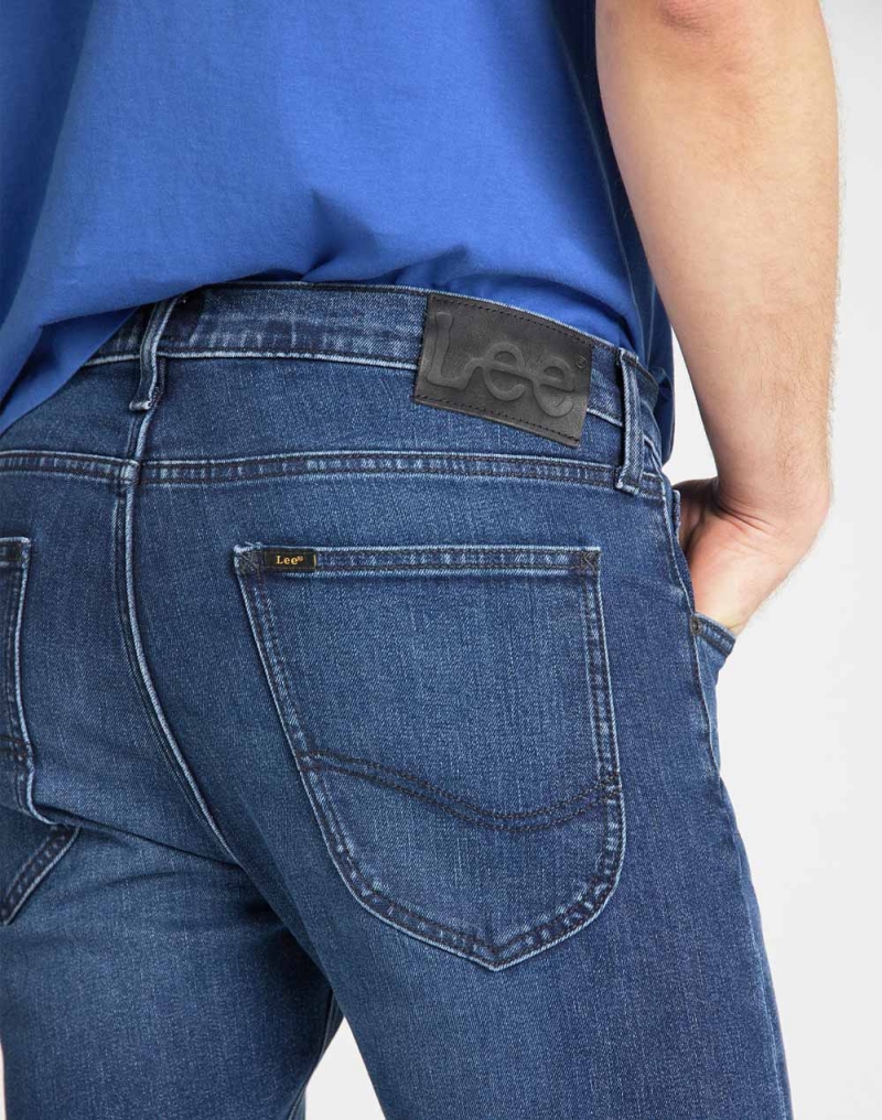 Pantalones vaqueros de hombre Lee Luke skinny (pitillo) L719DHTR color tejano azul medio - 3 - La Casa Dels Pantalons