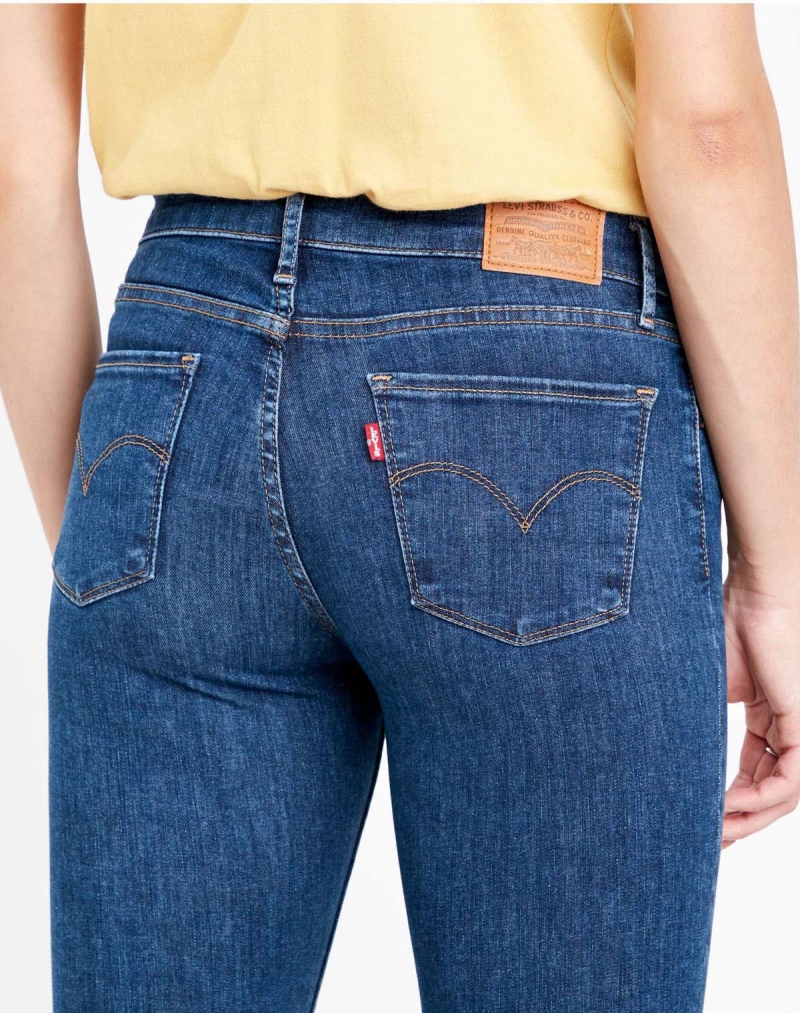 Pantalones vaqueros de mujer Levi's 710 super skinny, 17780-0069, color tejano lavado a la piedra - 3 - La Casa Dels Pantalons