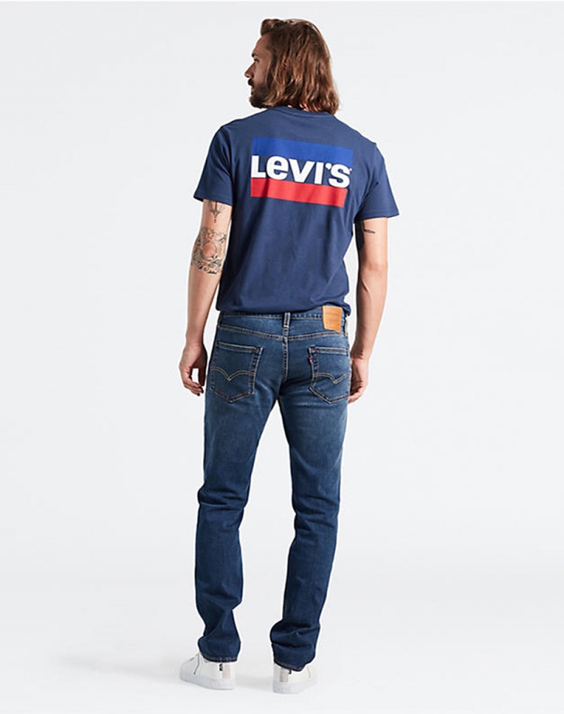 Pantalones vaqueros de hombre Levi's 511 slim, 04511-3406, de color tejano  azul medio